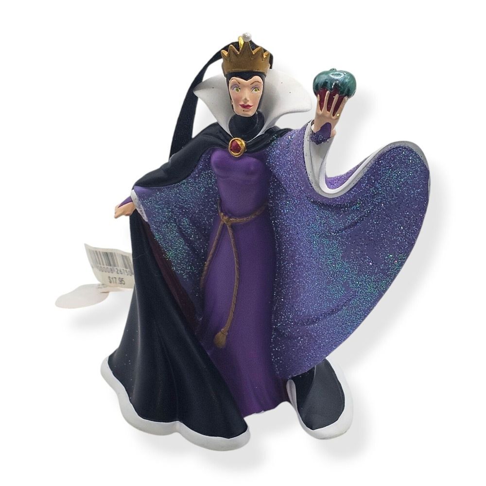 Disney Parks Snow White Evil Queen Dress And Poison Apple Ornament NWT / DAMAGED